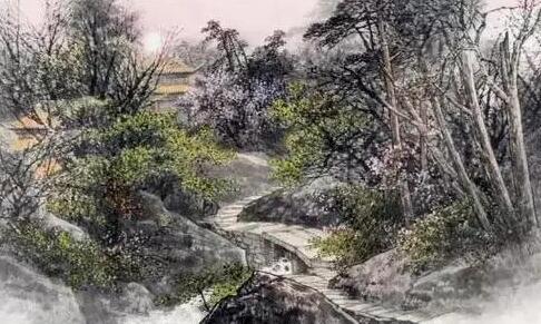 《题破山寺后禅院》曲径通幽处 禅房花木深